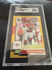 2022 Donruss Gold Press Proof #275 Patrick Mahomes ~ SGC 10