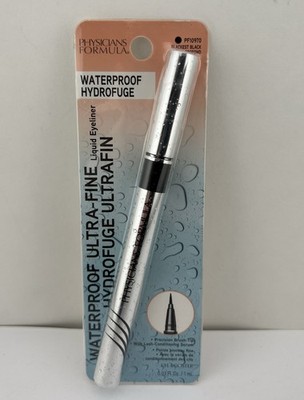 Physicians Formula Waterproof Ultra Fine Liquid Eyeliner BLACKEST BLACK, 1 ct