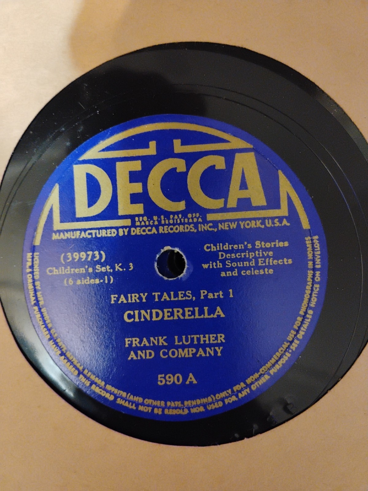 Frank Luther Fairy Tales 6LP Vinyl Collection Fairytails Classic Stories