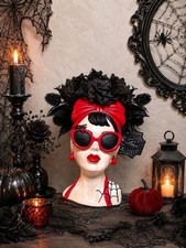 NEW Bella Lux RED Halloween Figurine Bust ULT...