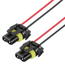 2PCS Headlight Wiring Harness 9005 9006 HB3 HB4 Headlight Connector Female