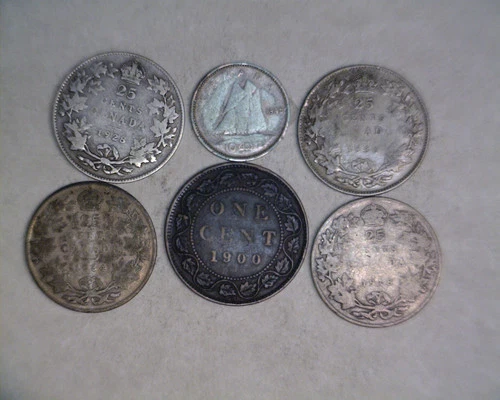 A LOT OF CANADA COINS START BELOW SILVER VALUE