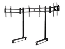 Next Level Racing NLRR011 Round Tube Freestanding Triple Monitor Stand