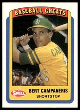 1990 Swell Baseball Greats Bert Campaneris Oakland Athletics #121