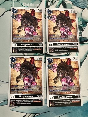 4x Proganomon EX10-032 C (Playset) Digimon | Sinister Order NM