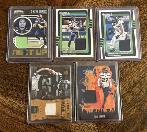 Seattle Seahawks 10 Card Lot - Sam Darnold - JSN - Patch - Silver - Rookie - Picture 2 of 2