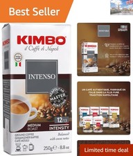 250g Italian Ground Coffee Intenso - Authentic Neapolitan Medium Dark Roast 47.96 per kilo