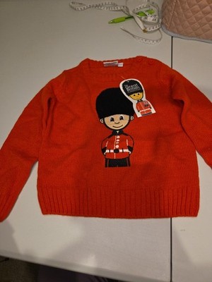 The Great British Collection Red Guardsman, Plush Bearskin Hat Sz 1-2 Sweater