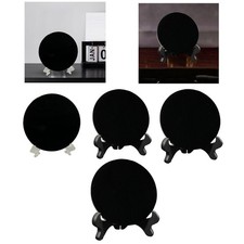 Feng Shui schwarzer Obsidian-Scrying-Spiegel, schwarze
