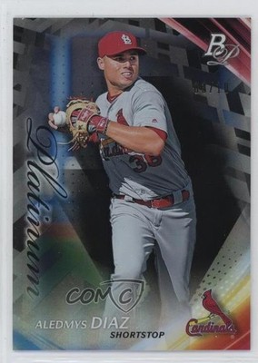 2017 Bowman Platinum Black 3/10 Aledmys Diaz #10 b8h