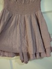 Urban outfitters Romper Women Purple Mauve Rosie Smocked Tiered Ruffle Medium  — photo 4
