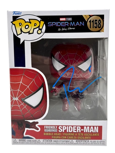 Tobey Maguire Signed Autograph Friendly Neighborhood Spider-Man Funko Pop JSA