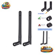 Upgrade Your Signal: 3dBi Omni-Directional RP-SMA Male WiFi Antenna 2-Pack