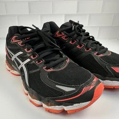 ASICS Gel-Evate 3 Women's Size 6 1/2 Running Shoes Black Orange Silver T566N EUC