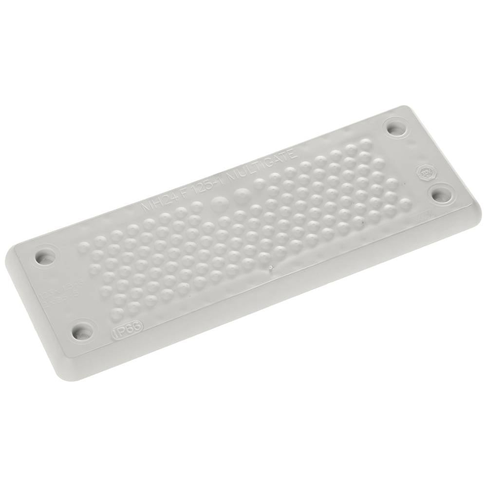 Plaque passe-câble Trelleborg MH-24 F TPE UL94 V-0 IP65 gris clair