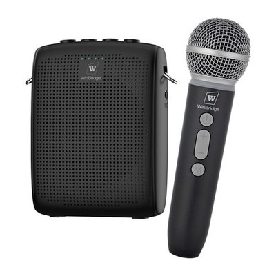 WinBridge Wireless Voice Amplifier with Microphone for Teachers, Portable PA ...