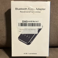 Bluetooth Wireless 4 IN 1 Receiver Transmitter Model K6 3.5mm RCA Audio Adapter