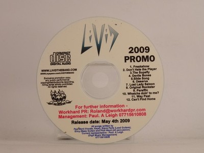 LIVID FREAKSHOW/DON'T HATE THE PLAYER (549) 12 Track Promo CD Album including Pl