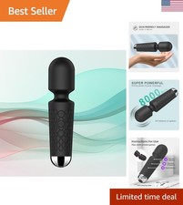 Handheld Waterproof Back Massager - 20 Speeds 8 Patterns for Travel Relaxation