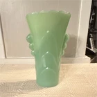 Vintage Jadeite Green Anchor Hocking Vase 5 1/2" high