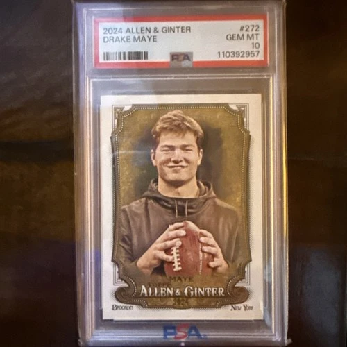 2024 Topps Allen & Ginter Drake Maye ROOKIE RC #272 PSA 10 Gem Mint PATRIOTS
