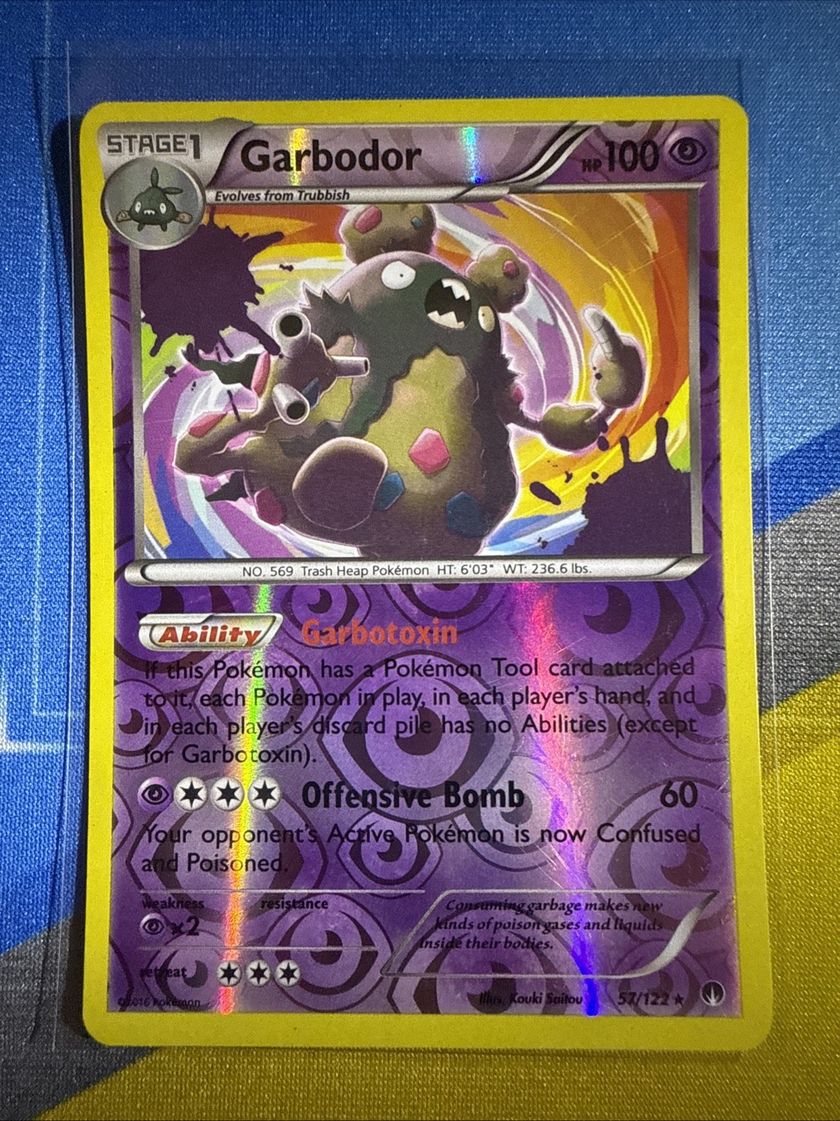 Pokemon Garbodor 57/122 Reverse Holo XY Breakpoint NM