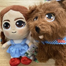 Wizard Of Oz DOROTHY 8" Plush Red Slippers 2025 And TOTO Jazwares NWT Lot Of 2