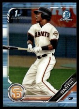 2019 Bowman Draft Chrome Sky Blue Refractor Armani Smith San Francisco Giants