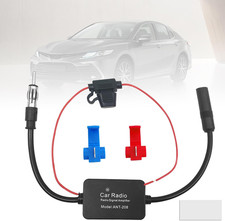 12V Car Booster 25 Db - Amplify Signal  Reduce Noise AM FM Radio Universal Car