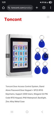 Toncont Door Access Alloy Metal Case