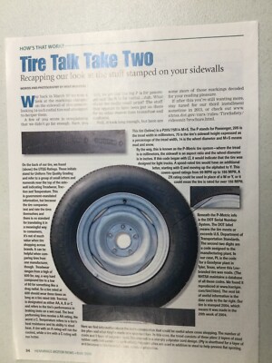HMN 100 Article How's That Work? Tire Talk Take Two Stamped Information 5/2010 1