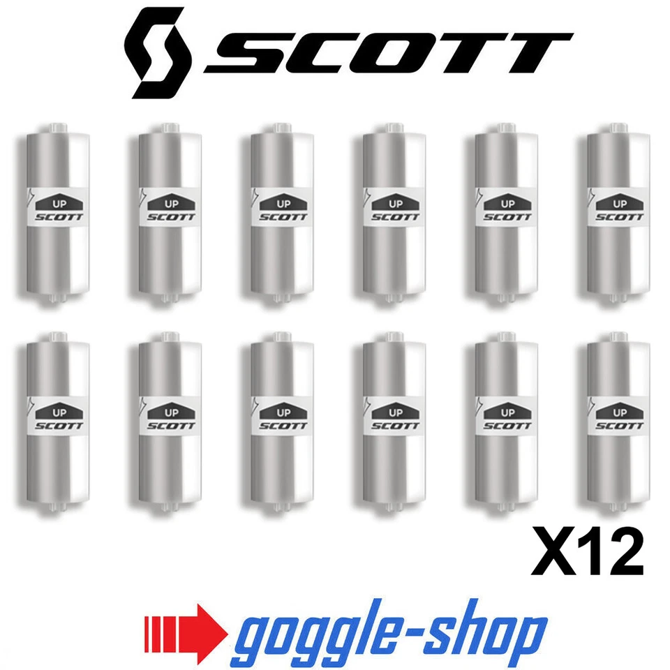 SCOTT WORKS 50MM ROLL OFF FILM REFILLS X12 fits prospect fury motocross goggles