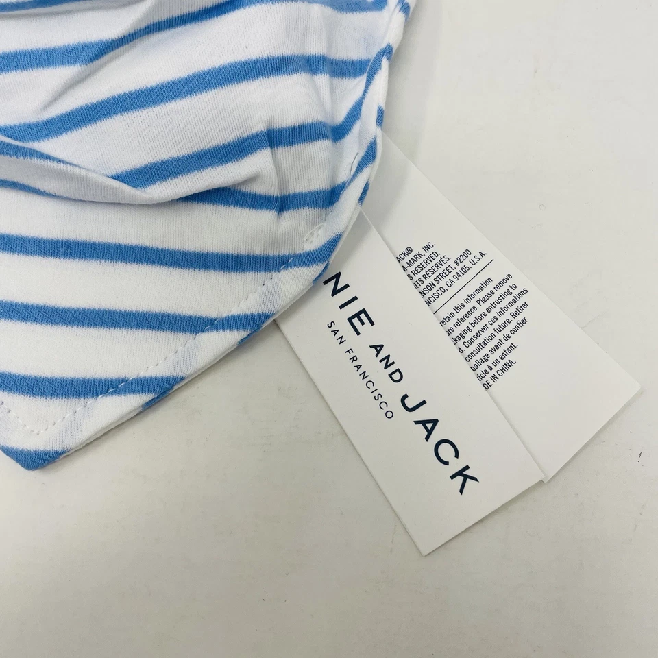 Janie and Jack Bebé Niño Recién Nacido Talla Única Bandana Babero en Blanco/Azul $14 Foto 2 de 4