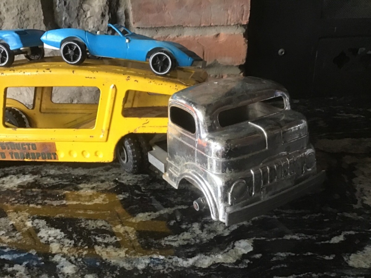 ミニカー STRUCTO MFG .CO Vintage Structo Package Delivery Service Truck Kids Toy