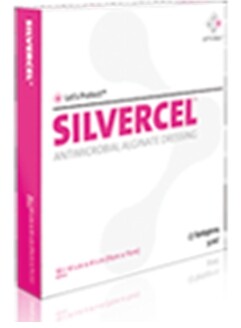 Alginate Dressing Silvercel Silver Alginate 4-1/4 X 4-1/4 Inch Box of 10