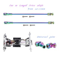 Albero di trasmissione colorato taglio a lunghezza per 1/10 RC Crawler LCG Capra SCX10 Pro fai da te