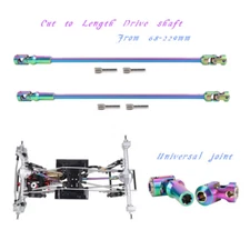 Colorful Cut to Length Drive shaft for 1/10 RC Crawler LCG Capra SCX10 Pro DIY