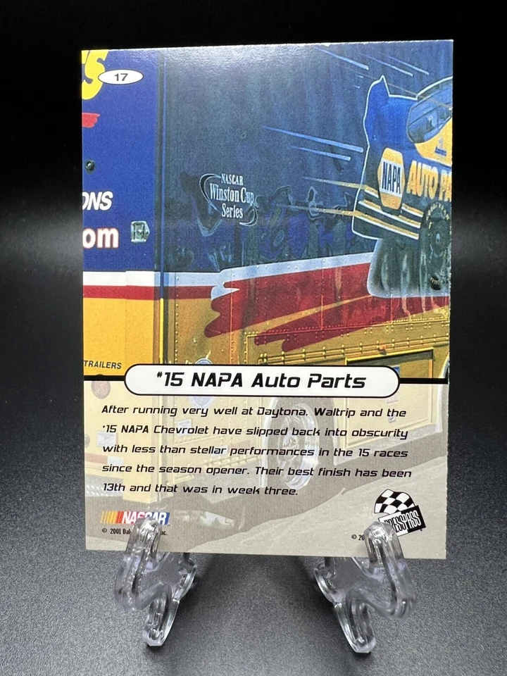 2001 Press Pass Stealth NASCAR - #17 Michael Waltrip NAPA Auto Parts - Image 2 of 2