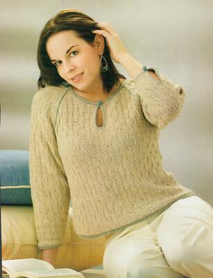 Keyhole Top & Berry Yummy Pullover Knitting Pattern Instructions