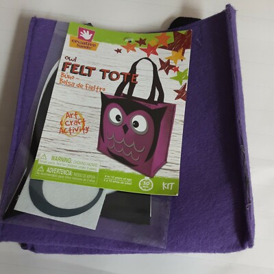 Creative  Hands Owl Felt Halloween  Tote