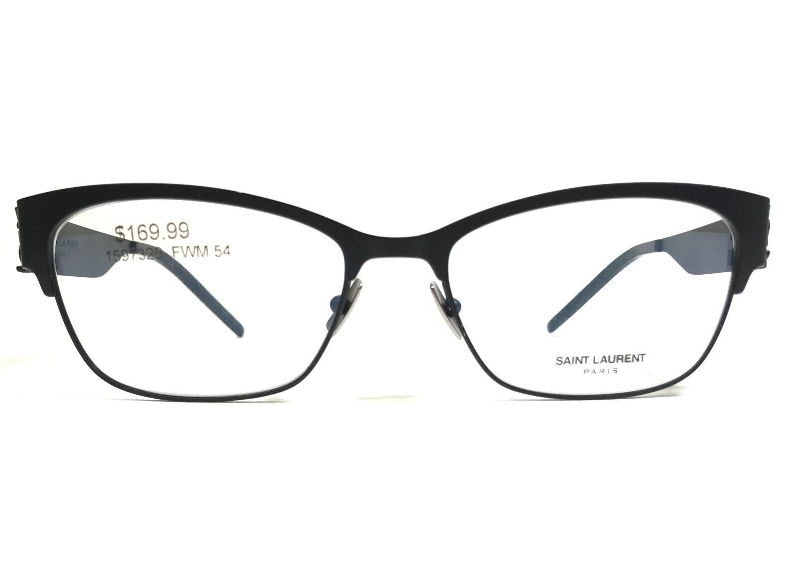 Saint Laurent Eyeglasses Frames SLM44 002 Matte Black Cat Eye Full Rim 54-17-140