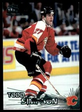 1997-98 Pacific Crown Ice EMERALD Todd Simpson Calgary Flames #73
