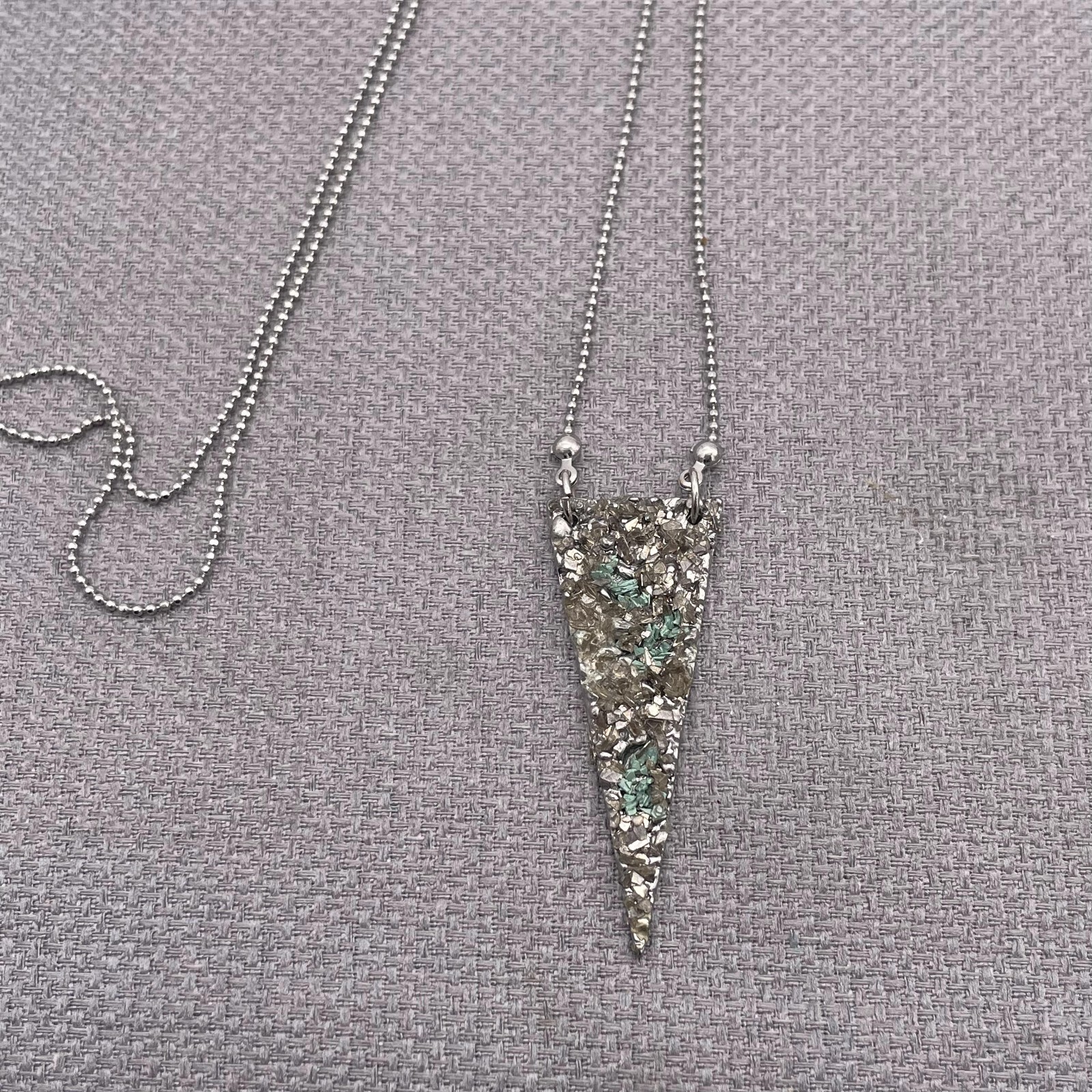 American Eagle Ball Chain Triangle Arrowhead Pend… - image 2