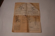 Billy Blast Off Space Base Instruction Sheet Vintage Super RARE Eldon 1970