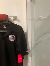 Boar's Head Sweet B's Chicken Breast Reebok  black golf  shirt men's Large NWT