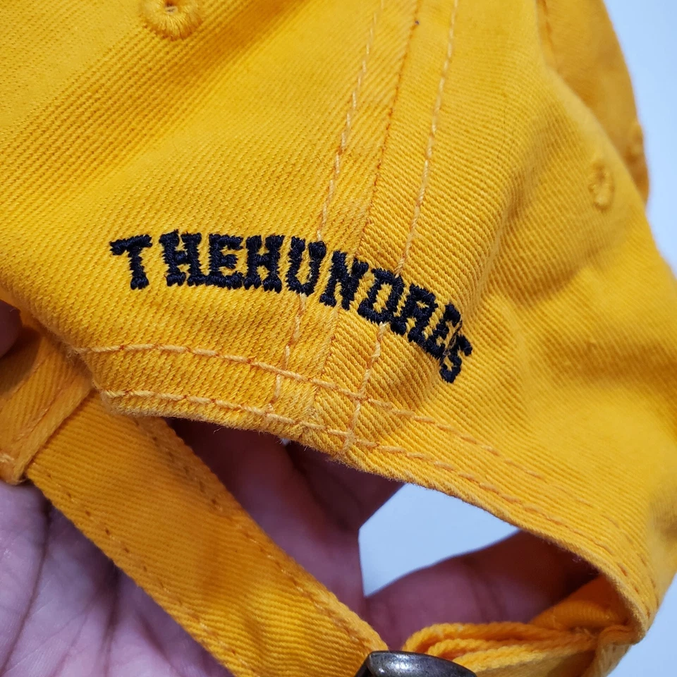 Gorra de béisbol amarilla talla única The Hundreds para hombre logotipo bordado ajustable Foto 4 de 4