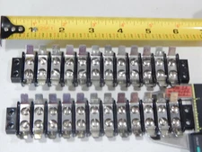 KULKA 601-12 12 POLE POSITION 20A 250V TERMINAL BLOCK STRIP 24 SCREW - LOT OF 2