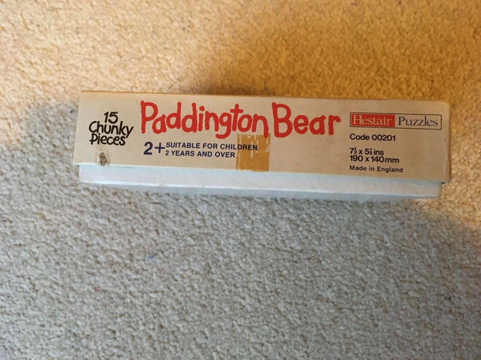 Vintage Hestair Paddington Bear jigsaw puzzle complete eBay