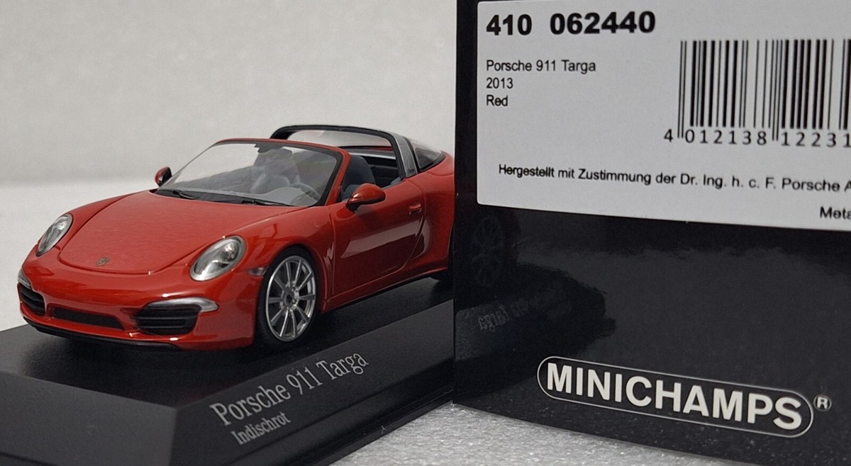 Porsche 911 (991) Targa 4 2013 Red 1:43 Minichamps 410062440 SUPER