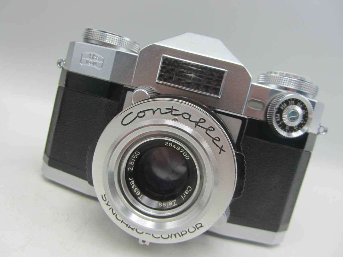 フィルムカメラ Zeiss Ikon Contaflex S Tessar 50mm F2.8 Contaflex Zeiss Ikon with Tessar Carl Zeiss 50mm f2.8